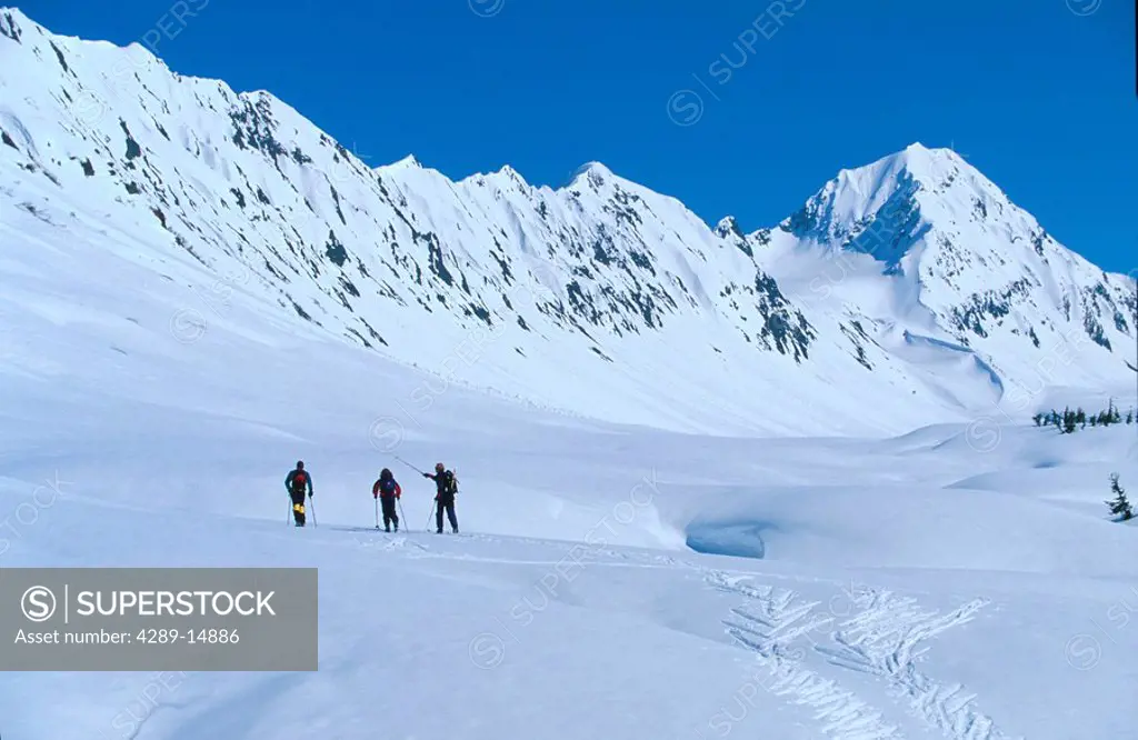 Backcountry Skiing Turnagain Pass Southcentral AK winter scenic