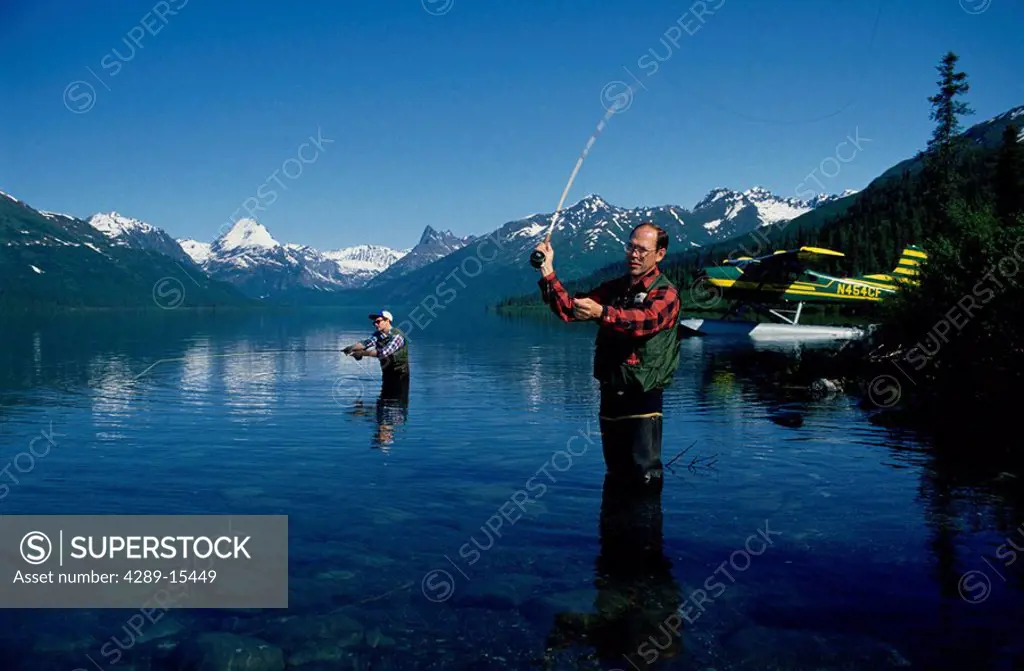 Fly Fishing at Chelatna Lake Alaska Range SC Alaska Summer