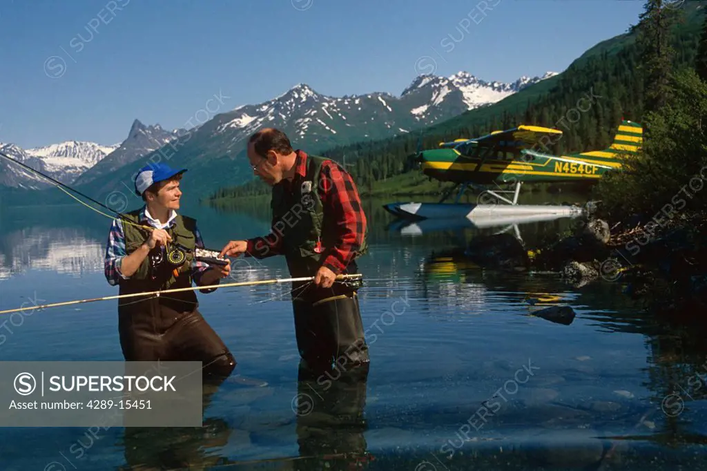Fly Fishing at Chelatna Lake Alaska Range SC Alaska Summer