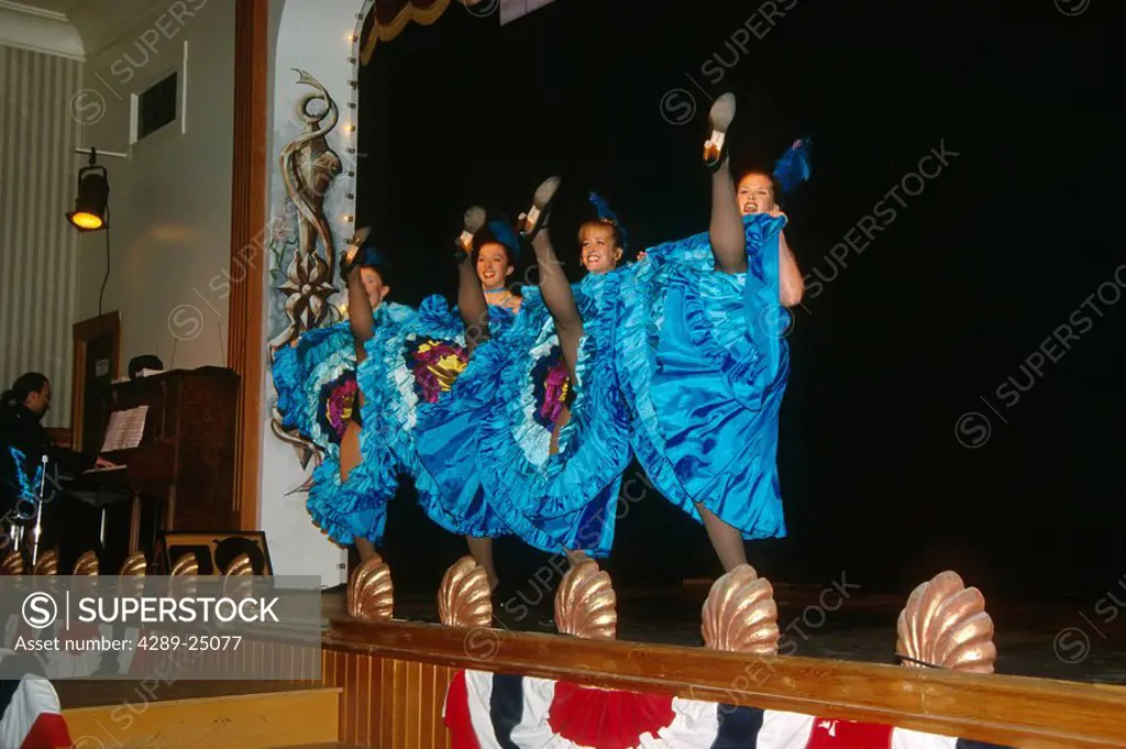 View of dancers at Diamond Tooth Gerties, Dawson City, Yukon Territory, Canada