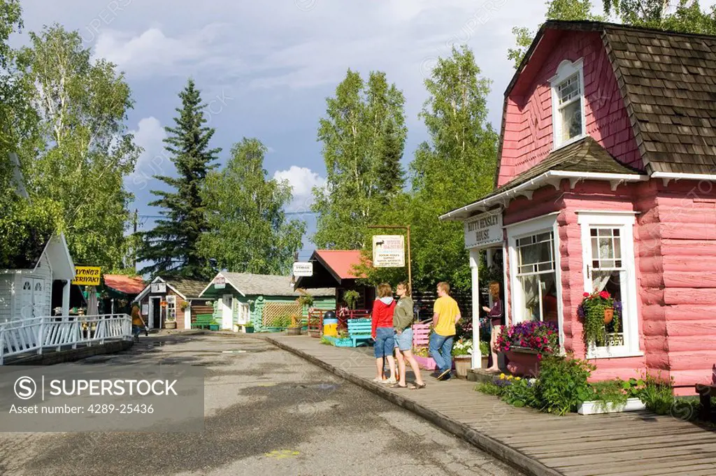 Gold Rush Town Pioneer Park at Alaskaland Fairbanks Alaska Summer Interior
