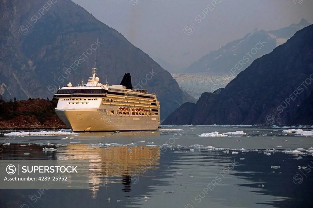 *Norwegian Spirit* cruise ship in Tracy Arm Fords_Terror Wilderness Area Inside Passage SE AK