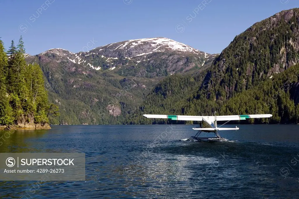 Floatplane in Rudyerd Bay Misty Fjords National Monument Tongass National Forest AK Southeast Summer