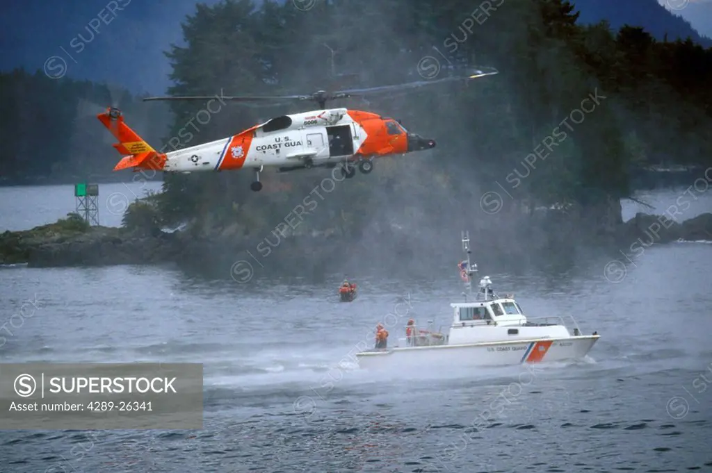 U.S. Coast Guard Helicopter Rescue Demo Sitka SE AK