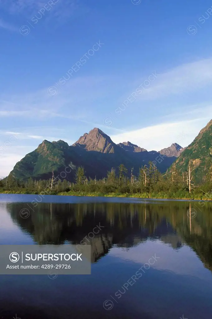Chugach Mtns Along the Copper River SC Alaska Summer