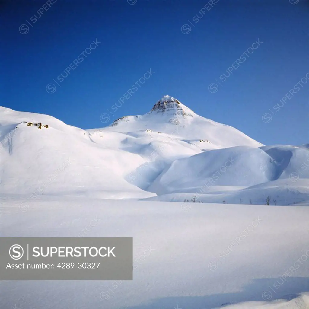 Pyramid Peak Unalaska Island Aleutian Islands SW AK winter scenic