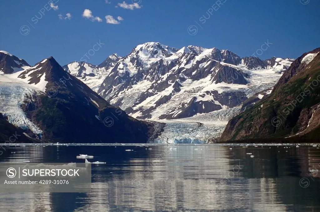 Cataract Surprise Stairway Glacier Prince William Sound Southcentral Alaska Summer Scenic