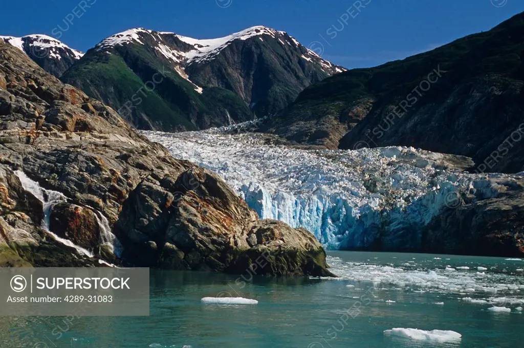 Sawyer Glacier in Tracy Arm Fords_Terror Wilderness Area Southeast Alaska Summer