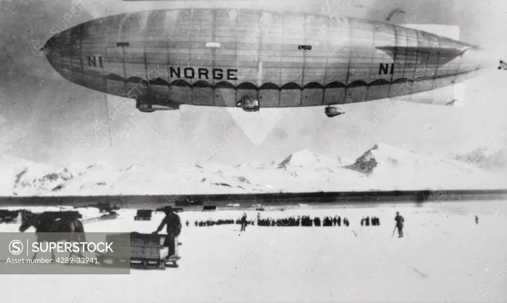 Airship *Norge* over Ice Pack Nome AK WE Spring Historical