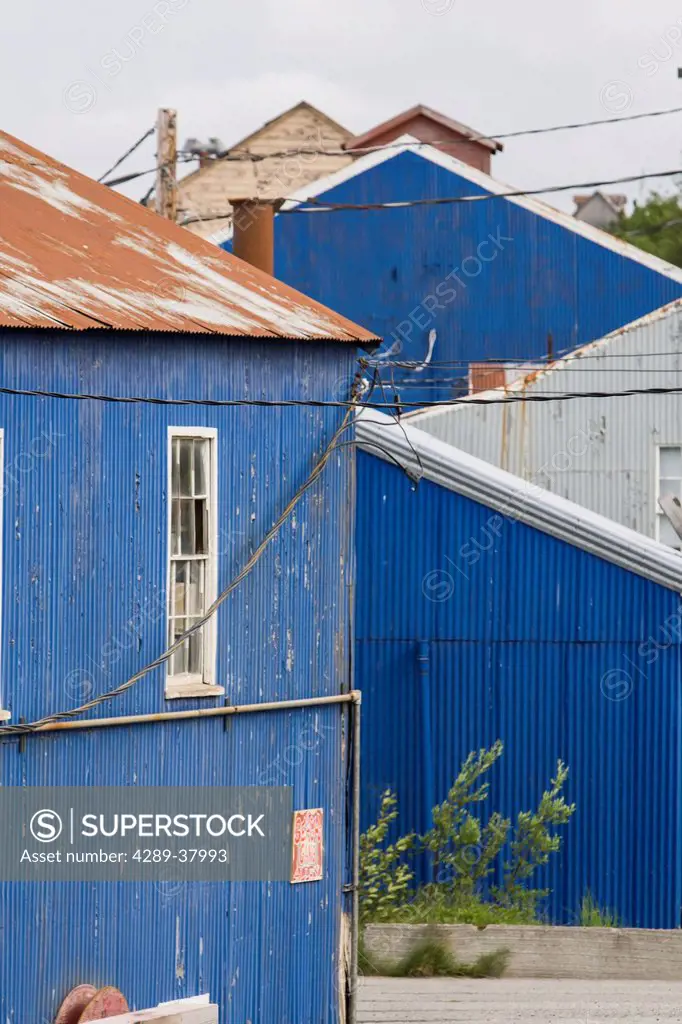 Old Cannery Buildings At Trident Seafoods' Semi-Retired South Naknek Cannery; Bristol Bay Alaska United States Of America