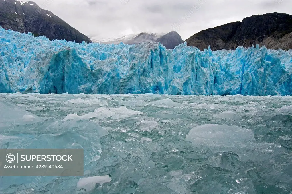 Alaska, Le Conte Glacier, Blue Ice.