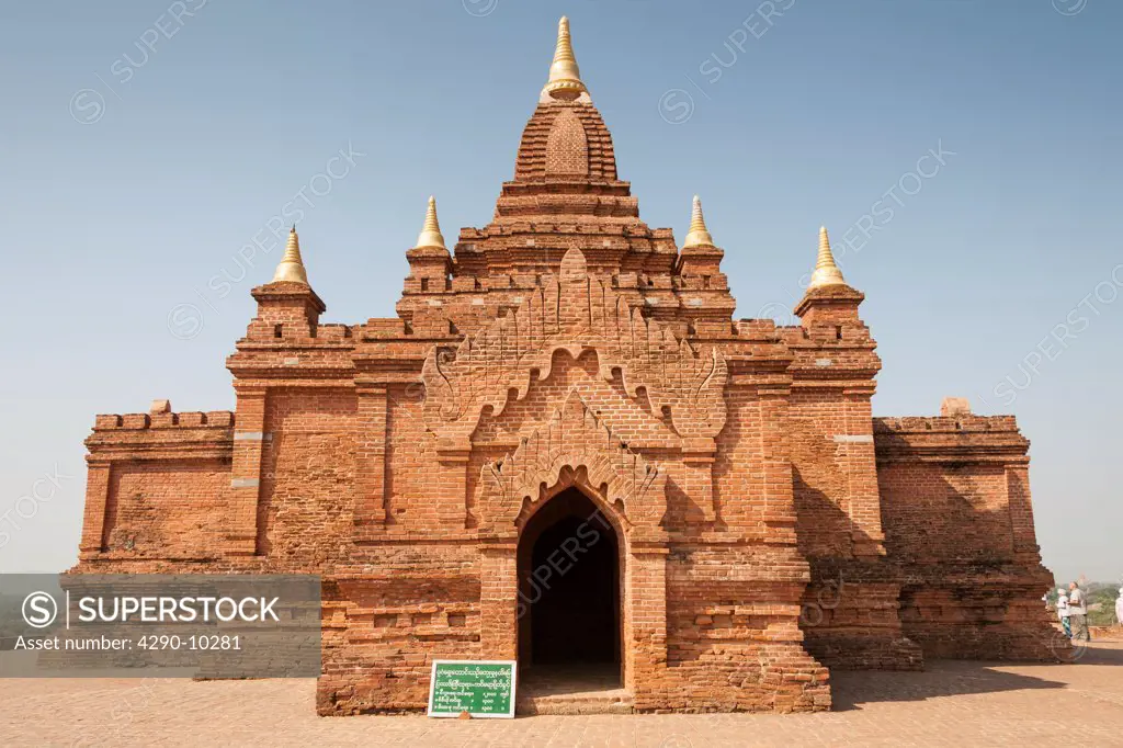 Pyathatgyi Temple, also known as Pyathadar Temple, near Minnanthu, Bagan, Myanmar, (Burma)