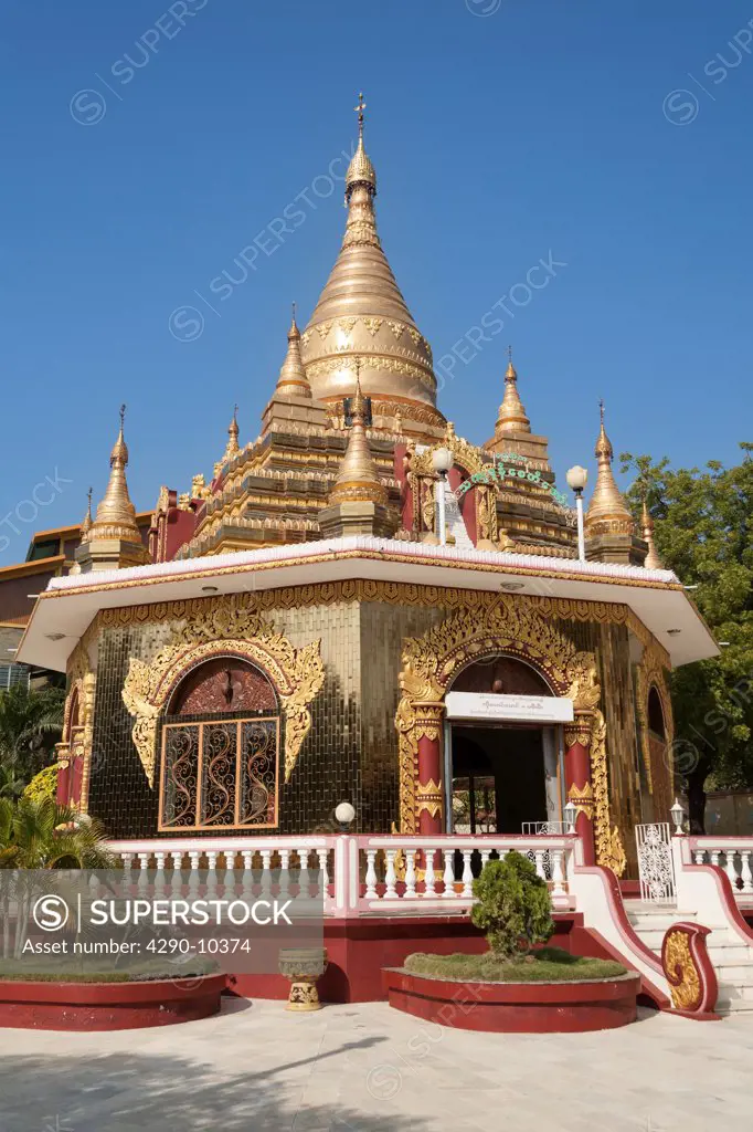 Pagoda at the Sakyadhita Thilashin Nunnery School, Sagaing, near Mandalay, Myanmar, (Burma)