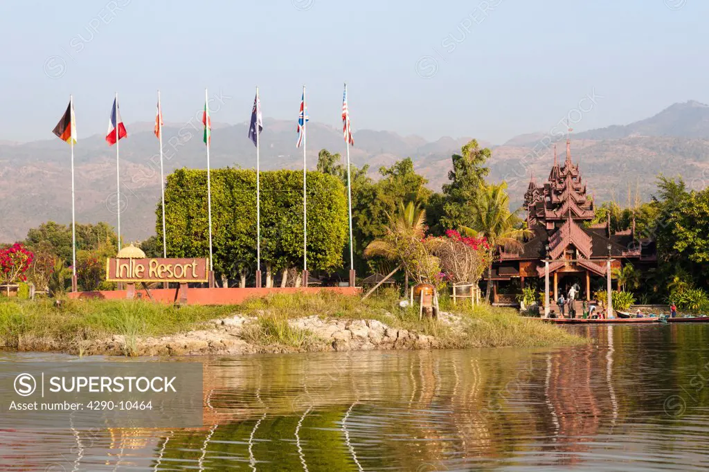 Inle Resort Hotel, Inle Lake, Nyaung Shwe Township, Shan State, Myanmar, (Burma)