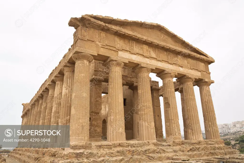 Temple of Concord, Tempio di Concordia, Valley Of The Temples, Valle dei Templi, Agrigento, Sicily, Italy