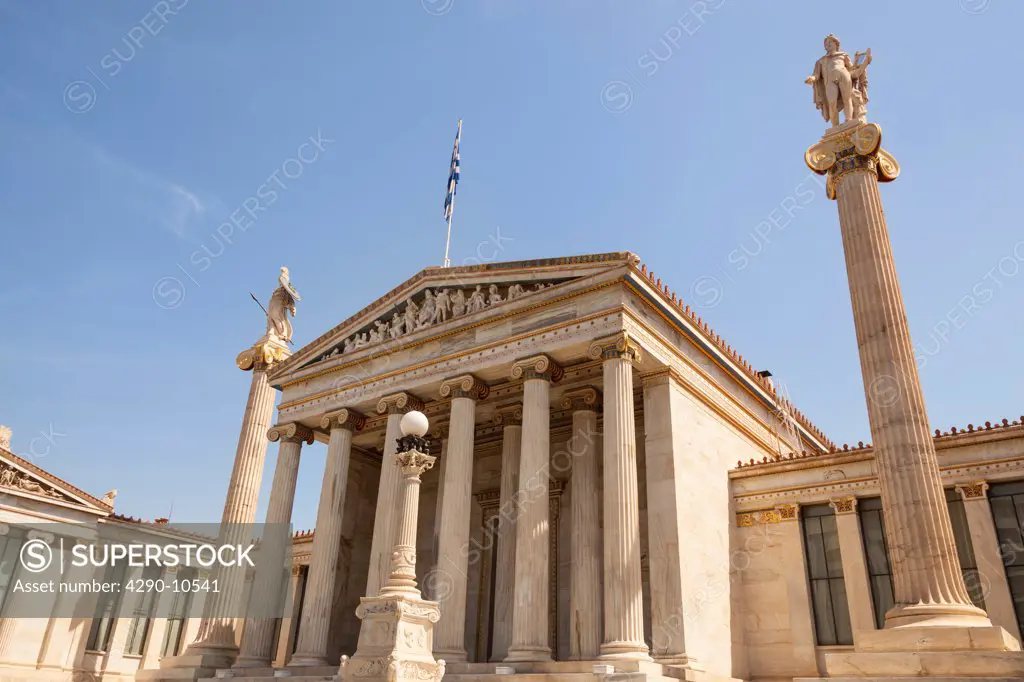 Facade of the Academy of Arts, Athens, Greece