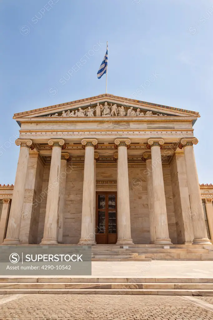 Facade of the Academy of Arts, Athens, Greece