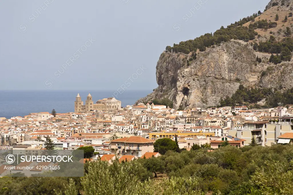 View of Cefalu, Sicily, Italy