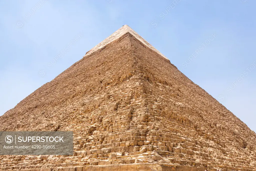 Pyramid of Khafre in the Giza Necropolis, Giza, Cairo, Egypt