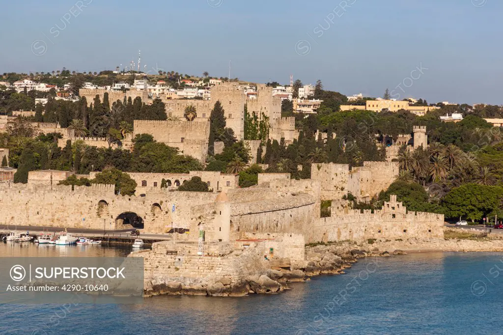 Palace of the Grand Master of the Knights of Rhodes at Mandraki Harbor, Rhodes Town, Rhodes, Dodecanese Islands, Greece