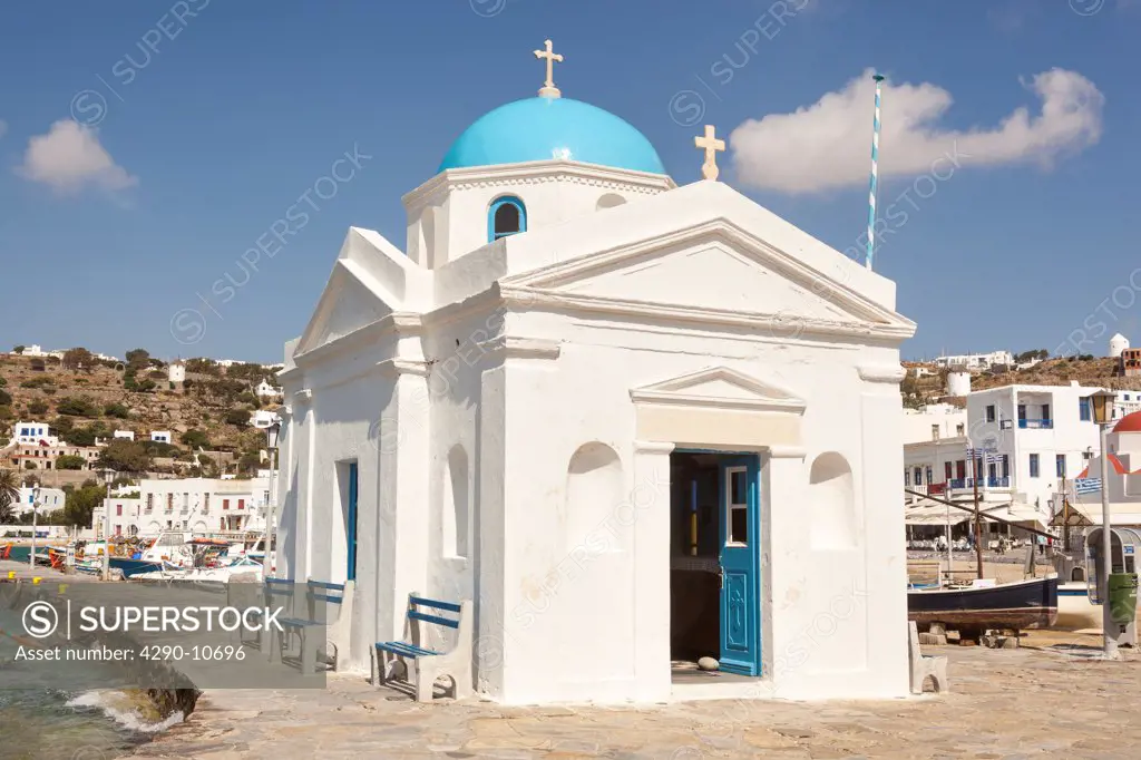 St. Nicholas Church in Chora, Mykonos, Greece