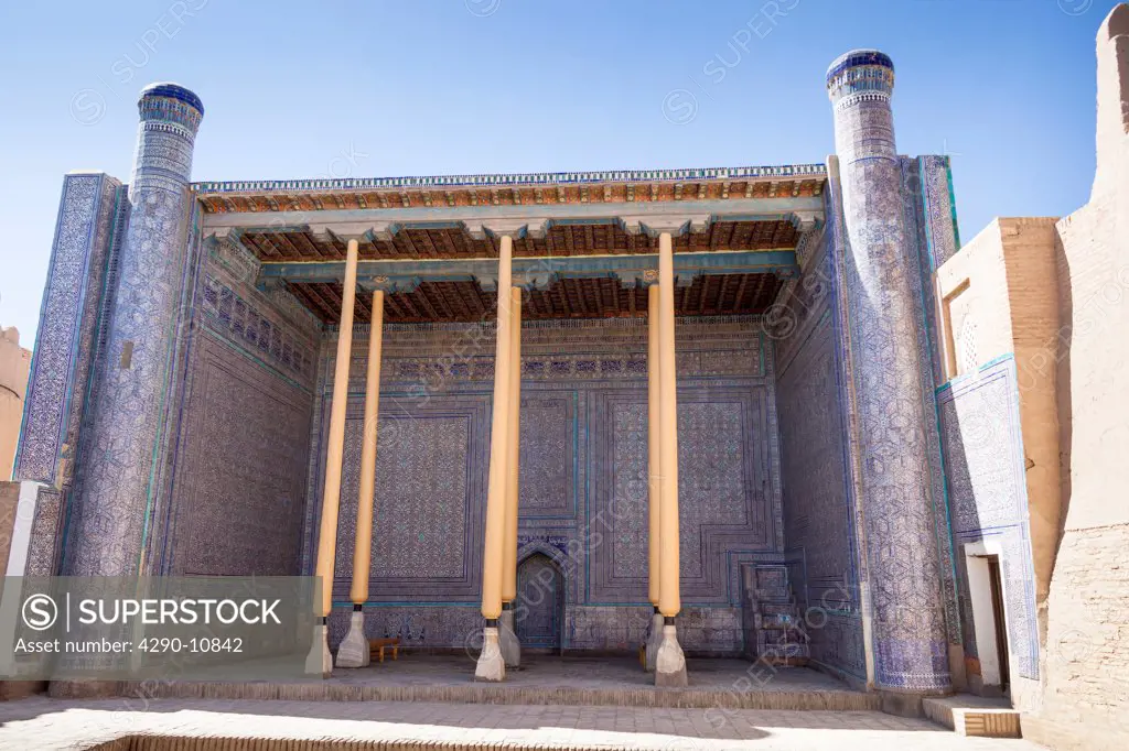 The Mosque in Kunya Ark, also known as Kohna Ark, Ichan Kala, Khiva, Uzbekistan