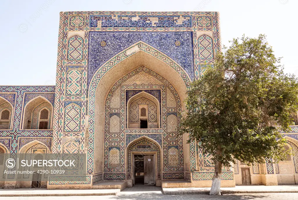Modari Khan Madrasah, also known as Modarixon Madrasah, Bukhara, Uzbekistan