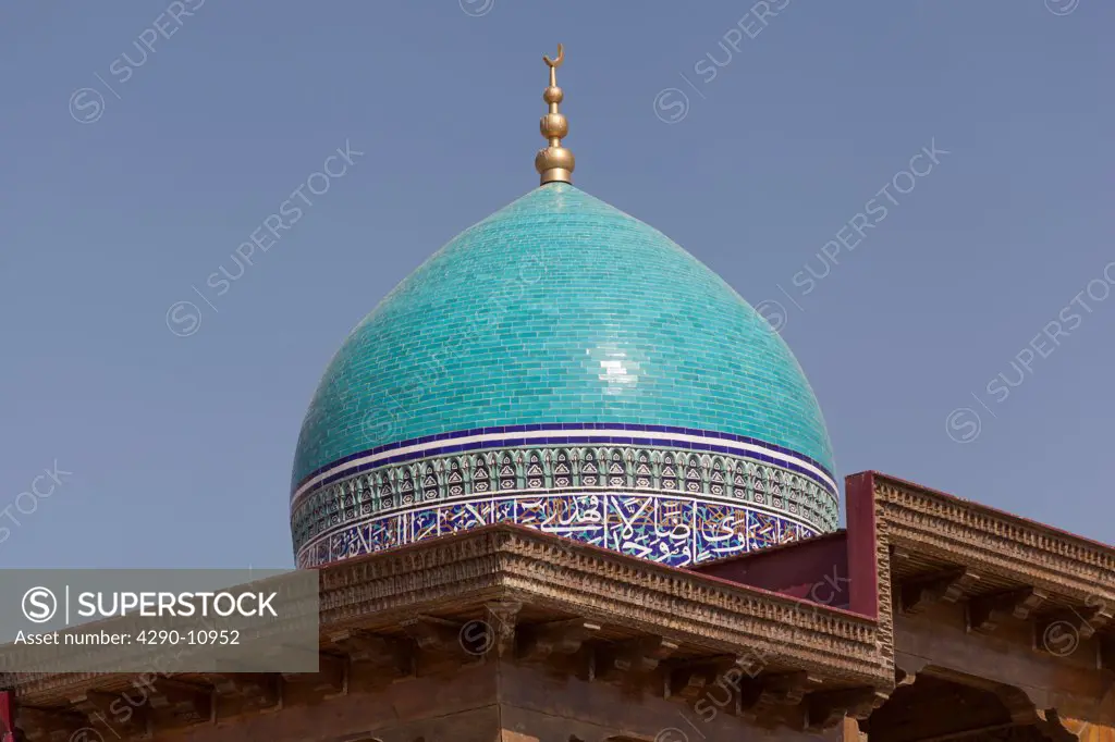 Dome on Al Gijduvani Memorial, Memorial Complex of Al Gijduvani, Gijduvan, near Bukhara, Uzbekistan