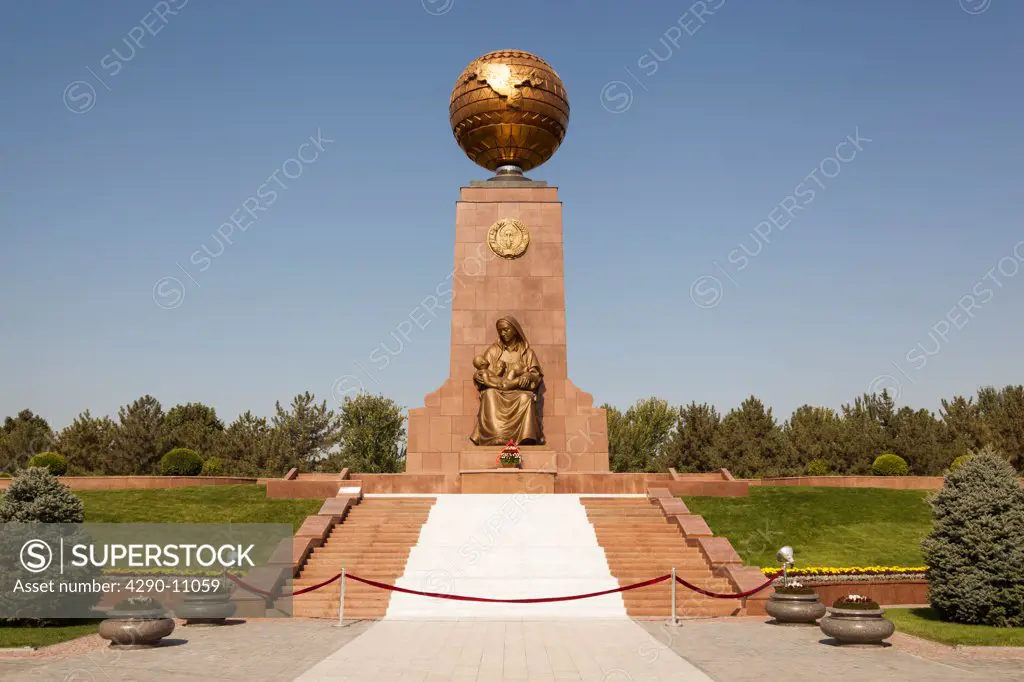 Independence Monument and Happy Mother Monument, Independence Square, Mustakillik Maydoni, Tashkent, Uzbekistan