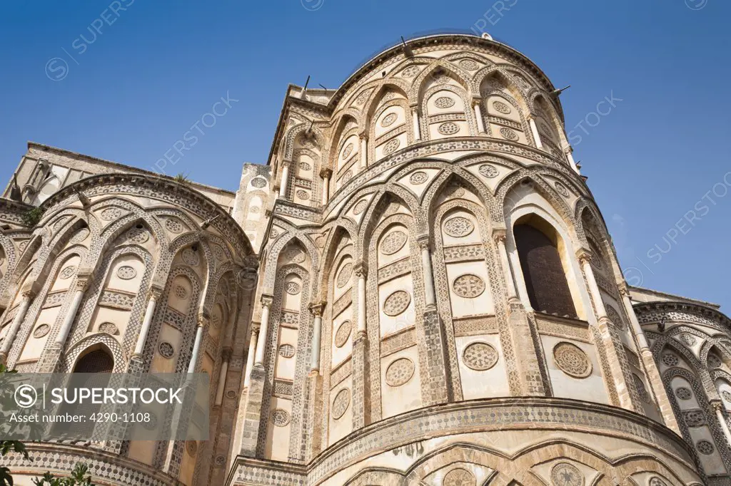 Apse of Monreale Cathedral, Monreale, near Palermo, Sicily, Italy
