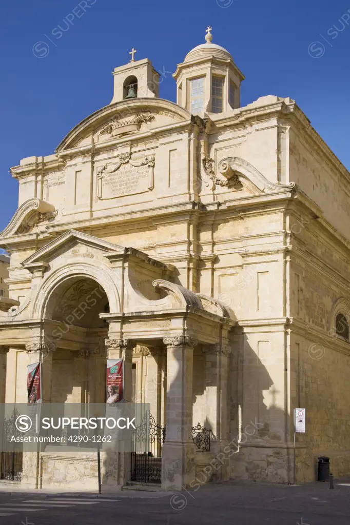 Saint Catherines Church, near Castille Place, Valletta, Malta