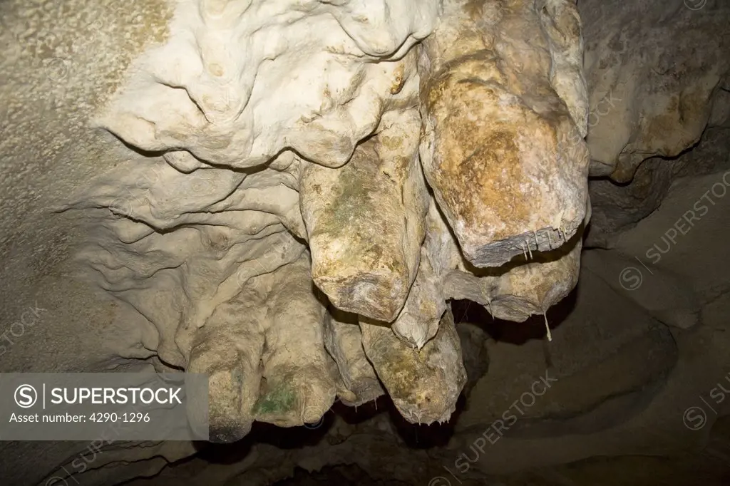 Stalactites in the Ghar Dalam Caves, Malta