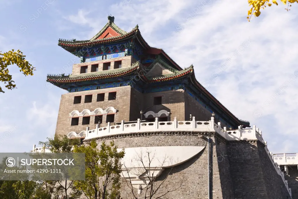 Archery tower, also known as Qianmen Gate, adjacent to Zhengyangmen Gate, Tiananmen Square, Beijing, China