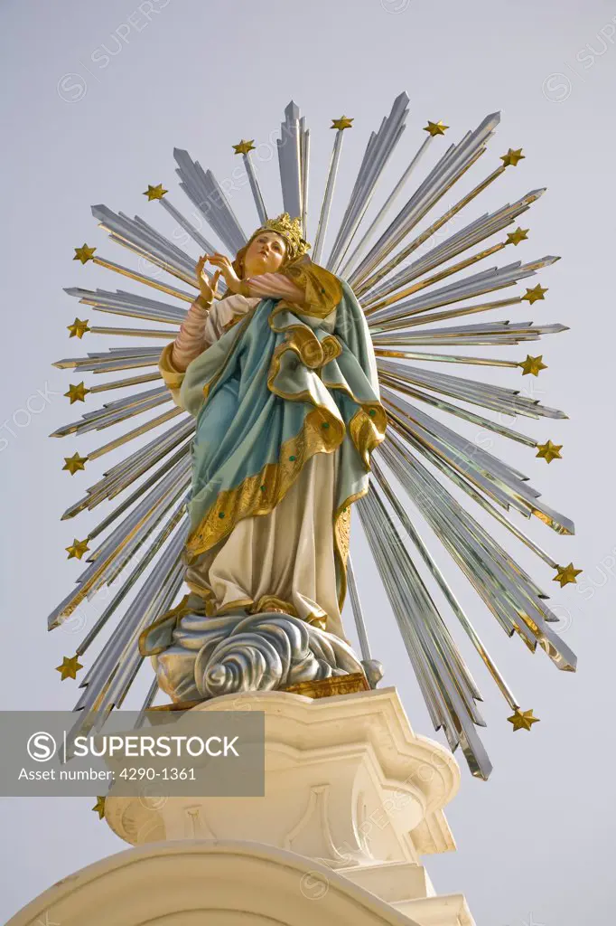 Statue of Marija Bambina, the Virgin Mary, Xaghra, Gozo, Malta