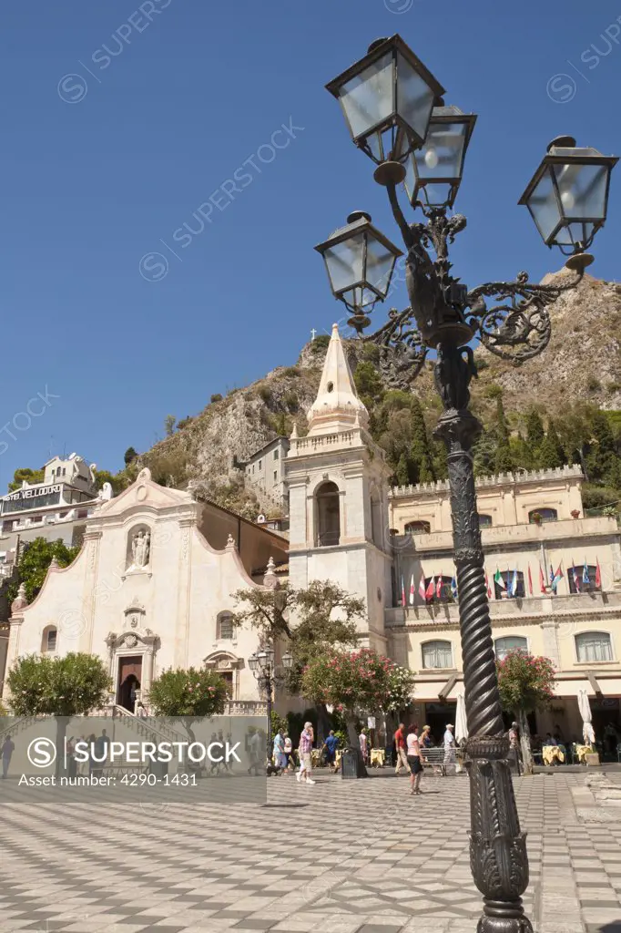 San Giuseppe Church, Piazza IX Aprile, Taormina, Sicily, Italy