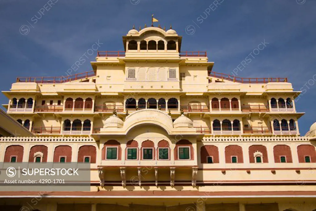 Chandra Mahal, also known as Moon Palace, City Palace, Jaipur, Rajasthan, India