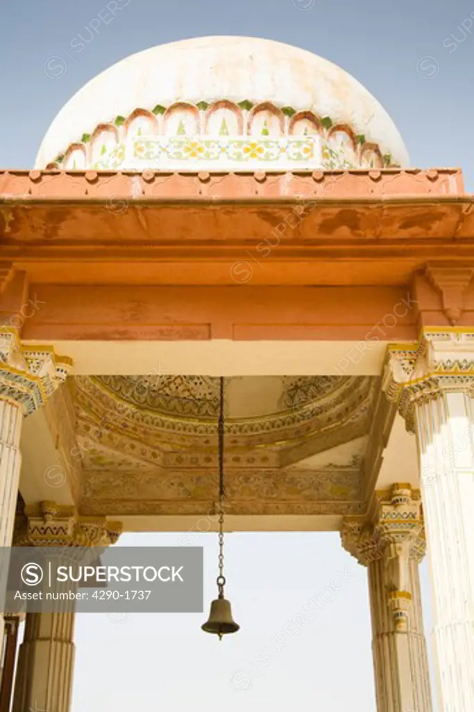 Domed entrance, Bhandasar Jain Temple, Bikaner, Rajasthan, India