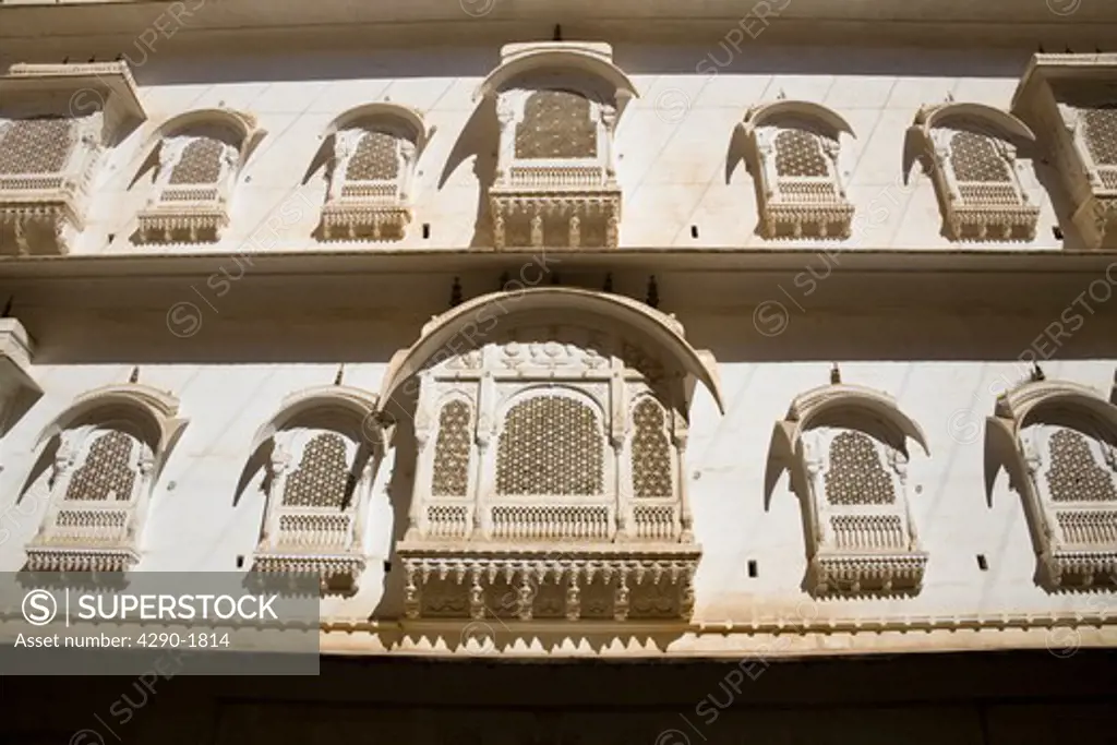 Badal Mahal, a palace in Junagarh Fort, Bikaner, Rajasthan, India