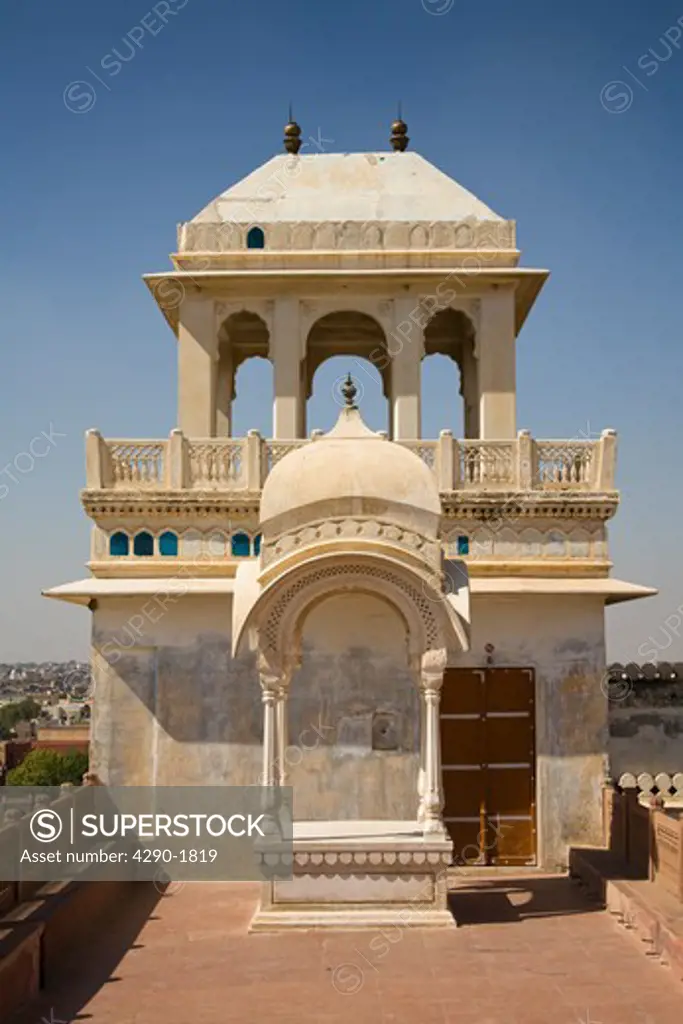 An observation tower in Junagarh Fort, Bikaner, Rajasthan, India