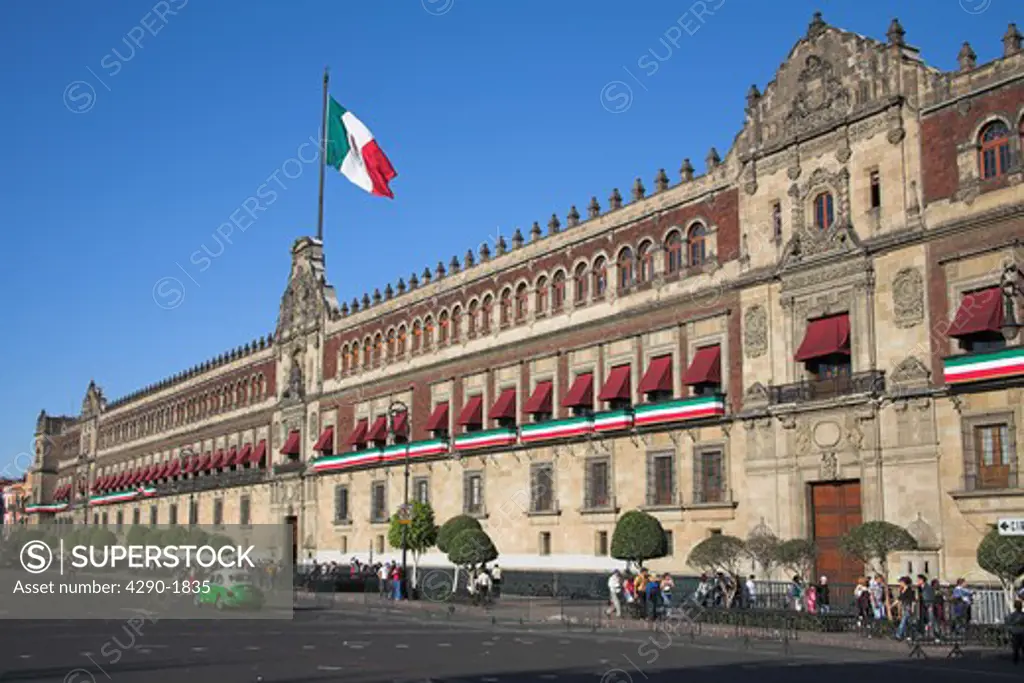 Palacio Nacional, Presidential Palace, Zocalo, Plaza de la Constitucion, Mexico City, Mexico