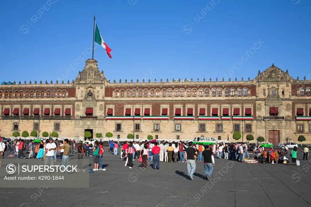 Palacio Nacional, Presidential Palace, Zocalo, Plaza de la Constitucion, Mexico City, Mexico