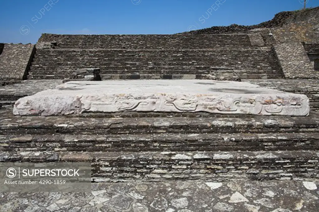 Altar in Patio de los Altares, Patio of the Altars, Cholula Archaeological Site, Cholula, near Puebla, Mexico