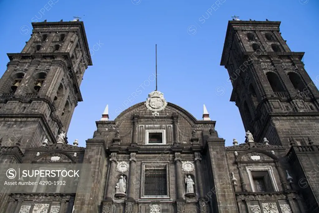 Catedral de Puebla, Puebla Cathedral, near the Zocalo, Puebla, Mexico