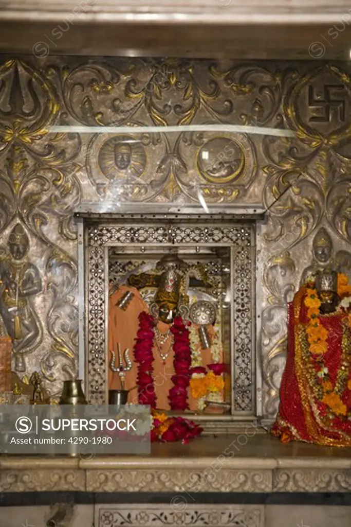 A shrine inside Sachiya Mata Temple, Osian, near Jodhpur, Rajasthan, India