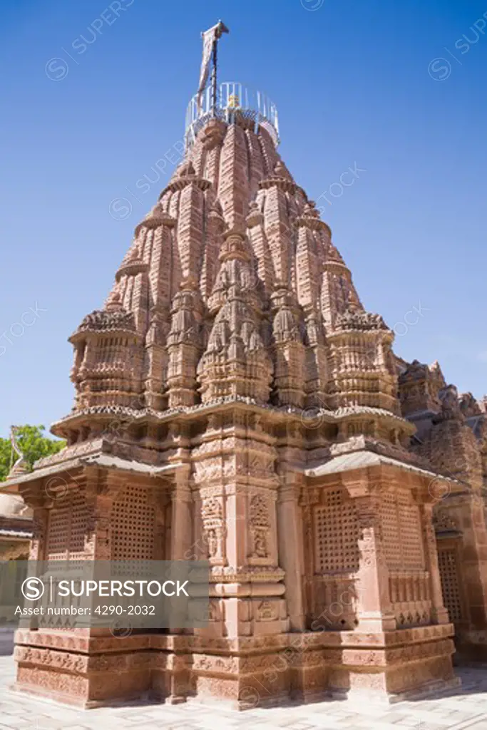A sikhara or tower, Mahavira Jain Temple, Osian, near Jodhpur, Rajasthan, India