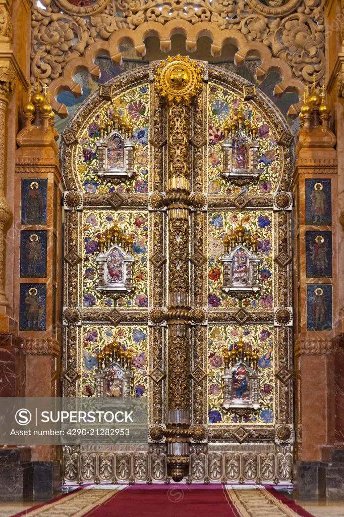Iconostasis door, Church on Spilled Blood, also Church of the Saviour on Spilled Blood, St Petersburg, Russia