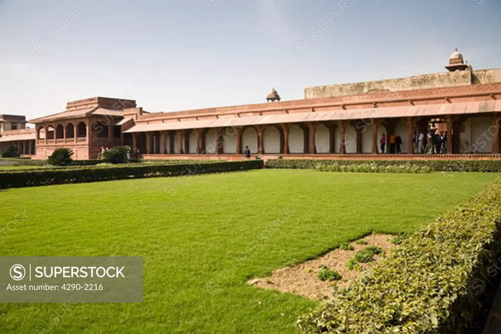 Diwan-i-Am, Hall of Public Audience and garden, Fatehpur Sikri, near Agra, Uttar Pradesh, India