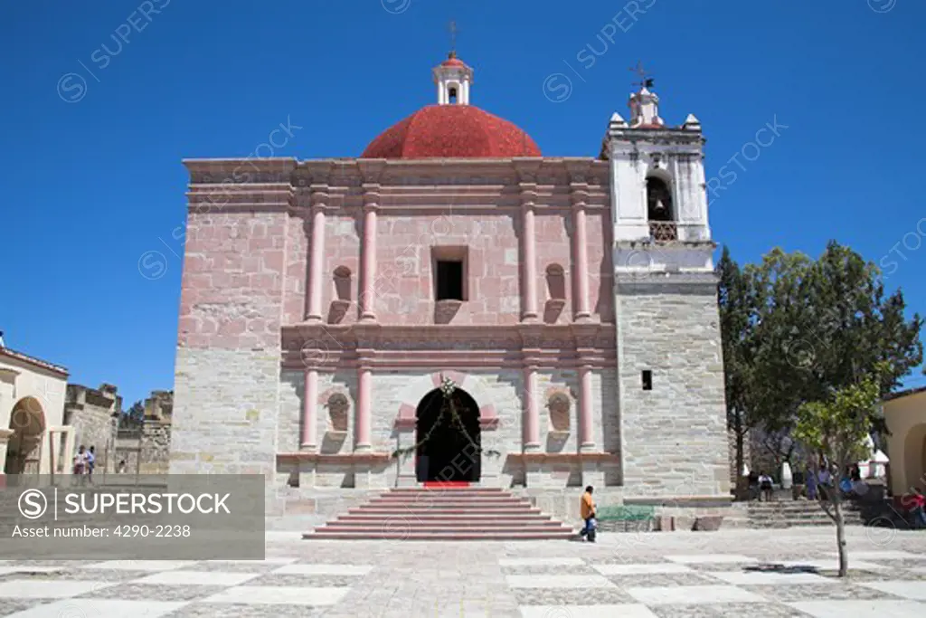 Iglesia de San Pablo, San Pablo Church, San Pablo Villa de Mitla, Mitla, near Oaxaca, Oaxaca State, Mexico