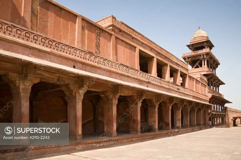 Panch Mahal, a five storey palace, Fatehpur Sikri, near Agra, Uttar Pradesh, India