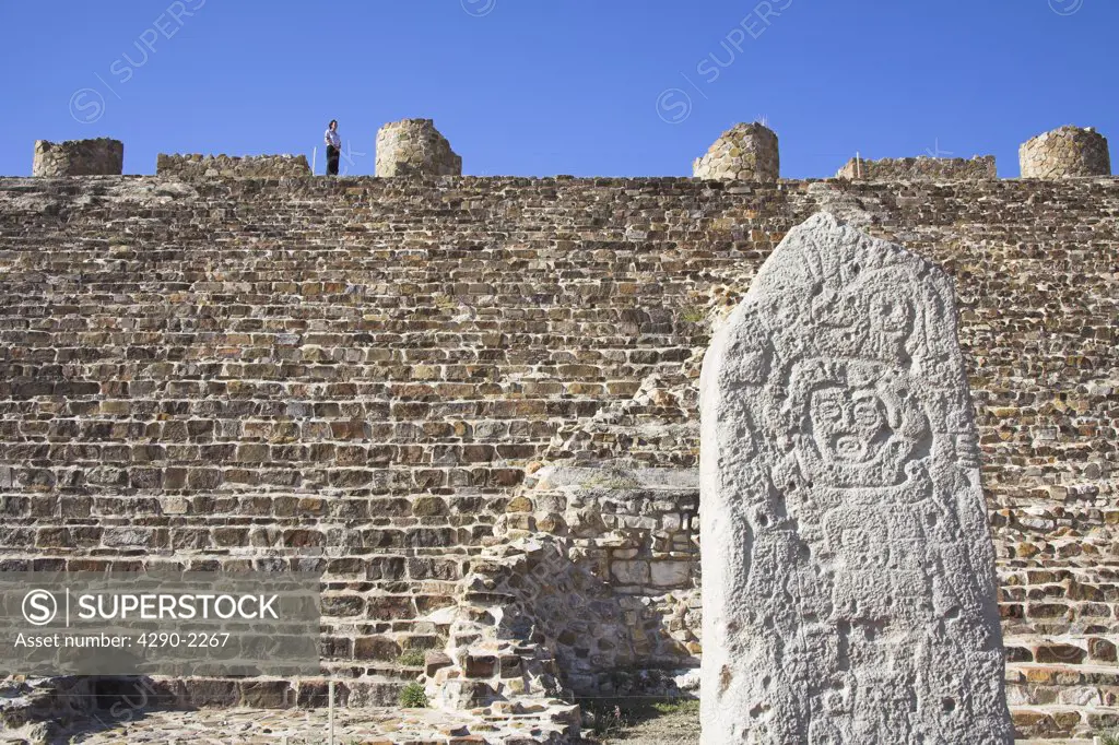 Plataforma Norte, North Pyramid, Monte Alban Archaeological Site, Monte Alban, near Oaxaca, Oaxaca State, Mexico